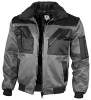 Pilotska jakna QUALITEX sivo/crna, 265 g/m², vel. M, Z23621M