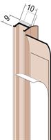 Priključni profil 3712 PVC s brtvom 1,5m/štg, 60štg/kart, 36kart/pal, Z43712150