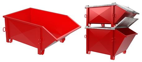 Kontejner za materijal 850 l, 165x100x60cm, lakirani, Z4811810