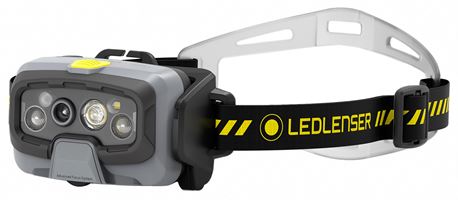 =81= LED naglavna svjetiljka na baterije HF8R WORK 1600 Lumen uklj. kabel za punjenje, držač za kacigu, Z502802