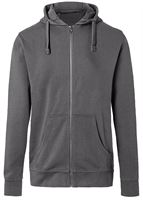 Kapuzen-Sweatjacke KÜBLER SHIRTS anthrazit 320 g/m², UV-Schutz UPF 50+, Gr. XL, Z523697XL