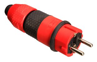 Šuko utikač SCHUKOultra II 230V 16A IP54 crveno/crni, Z62233
