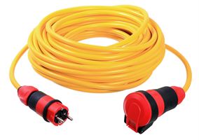 Verlängerungskabel SCHUKOultra 25lfm K35-N07V3V3-F 3G2,5 m. Stecker u. Kupplung, Z62273