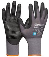 Radne rukavice za montažu MULTI FLEX, sivo/crne, EN388+407, vel. 9, 12pari/pak, 72pari/karton, Z709277