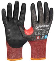 Schnittschutzhandschuh MULTI CUT F PLUS grau/rot/schwarz, EN388, Gr. 8, VPE12/120, Z70942208