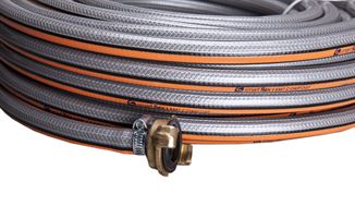 Crijevo za vodu SMARTFLEX SMT 3/4" sivo/narančasto 9bar komplet s GEKA-spojnicama 25m/rola, Z80101925K