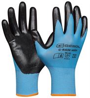 Radne rukavice G-BASE MIDI, plavo/crne, 13G, EN388, vel. 9, pakiranje 12/120, ZEP76000709