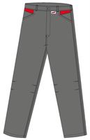 Radne hlače LO-ACTIVE antracit/crvene 245 g/m² vel. 52 5kom/pak, ZLO-ACTAR-BH52