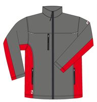 Softshell jakna LO-ACTIVE antracit/crvena 300 g/m² vel. 52 5kom/pak, ZLO-ACTAR-SJ52