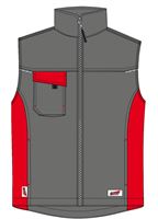 Zimski prsluk LO-ACTIVE antracit/crveni 245 g/m² vel. 60 5kom/pak, ZLO-ACTAR-WW60
