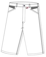 Kratke hlače LO-ACTIVE bijele/antracit 245 g/m² vel. 56 5kom/pak, ZLO-ACTWA-AS56