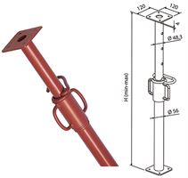 Podupirač zida 180-320cm pocinčani, ZPP320