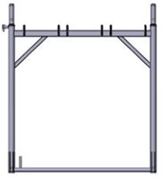 H-ram 1,0x1,10m, od čelika, pocinčani, ZSIGP0212
