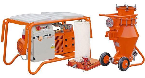 PFT SILOMAT TRANS PLUS 105 5,5kW s usisnom haubom i priborom, Z00655336SET
