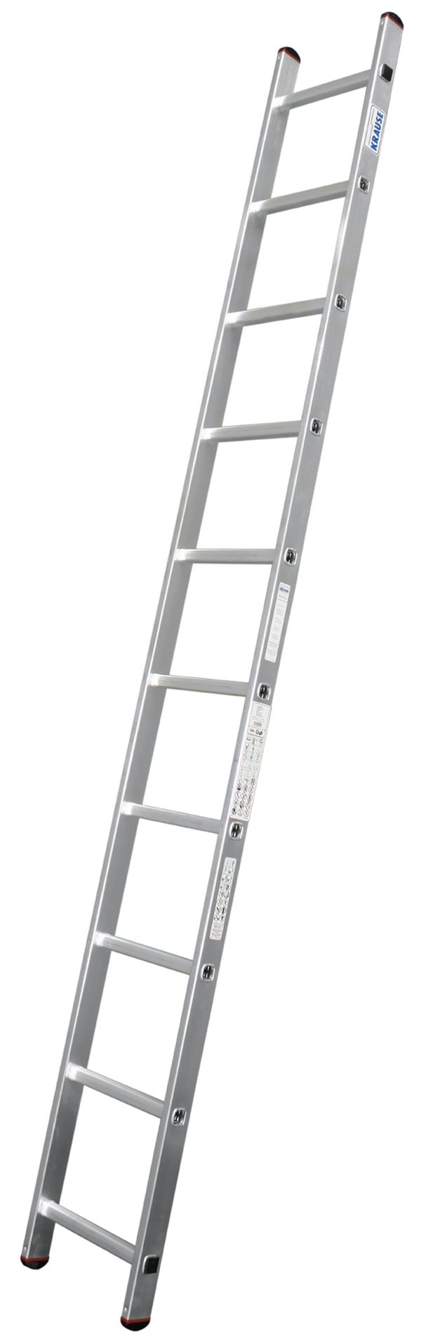 Ljestve za naslanjanje Alu KRAUSE® CORDA® 10 gazišta 2,80m, RV=3,75m, 4,0kg, Z010100