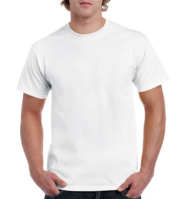 T-Shirt kratki rukav Gildan Heavy Cotton, bijela, 170 g/m², vel. M, Z18009WM