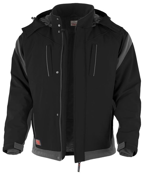 Zimska Softshell jakna QUALITEX PRO, crna/siva, vel. XL, Z201045XL