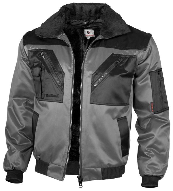 Pilotska jakna QUALITEX sivo/crna, 265 g/m², vel. L, Z23621L