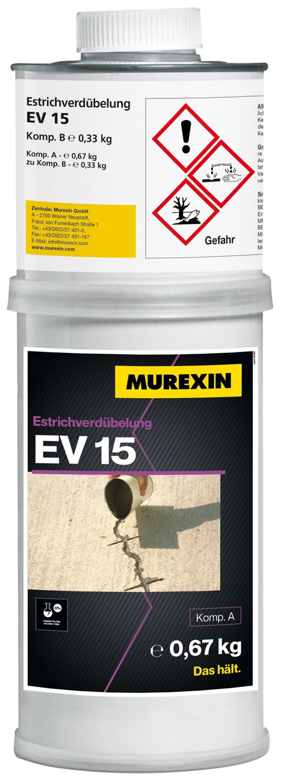 =§= Murexin smola 2K za zapunjavanje pukotina EV 15 1kg/doza, 6doza/pakiranje, Z271581