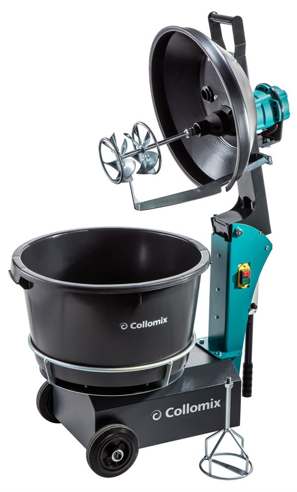 Rotaciona miješalica COLLOMIX AOX 650 1,2kW/230V/50Hz s alatima za miješanje, kanta, Z37090