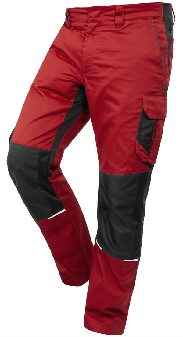 Bundhose QUALITEX IND, rot/anthrazit, 250 g/m², Gr. 48, Z42014-RABH48