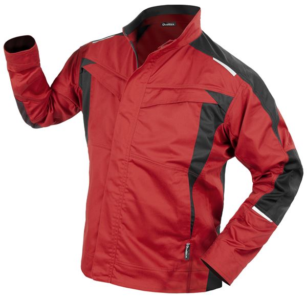 Bundjacke QUALITEX IND, rot/anthrazit, 250 g/m², Gr. M, Z43014-RABJM