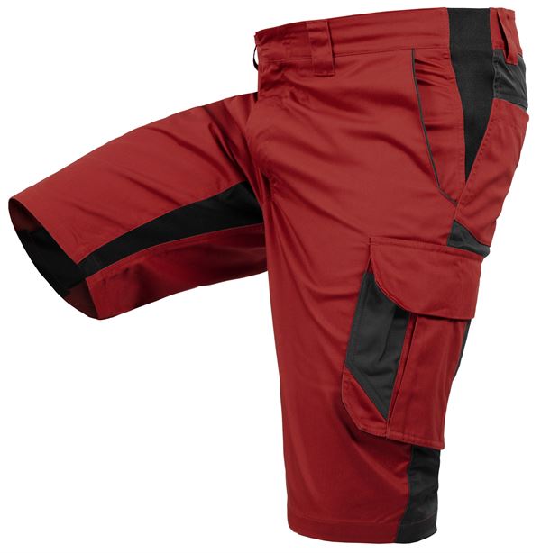 Arbeitsshorts QUALITEX IND, rot/anthrazit, 250 g/m², Gr. 56, Z47014-RAAS56