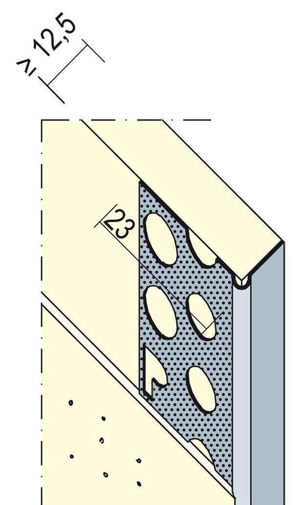 Alu kutnik 90° 12,5x23mm 3,00m/štg 50štg/bunt 200bunt/pal, Z49599300