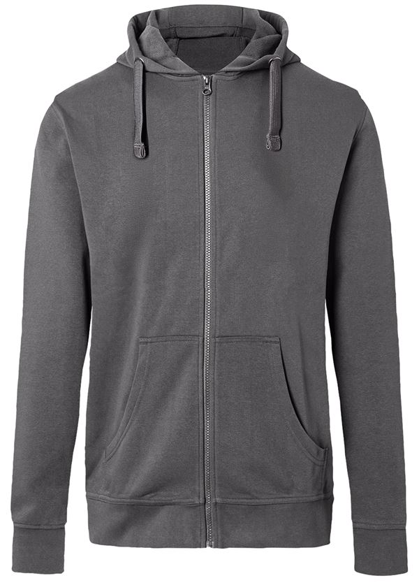 Kapuzen-Sweatjacke KÜBLER SHIRTS anthrazit 320 g/m², UV-Schutz UPF 50+, Gr. L, Z523697L