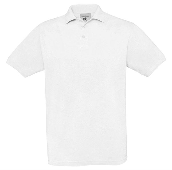 Poloshirt Piqué SAFRAN weiß, 180g/m², Gr. XL, VPE10, Z54942XL
