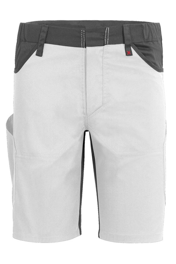 Arbeitsshorts QUALITEX X-Serie, weiß/grau, 245 g/m², Gr. 60, Z61936QX460