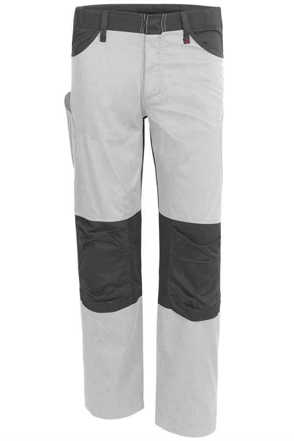 Bundhose QUALITEX X-Serie, weiß/grau, 245 g/m², Gr. 56, Z61938QX456