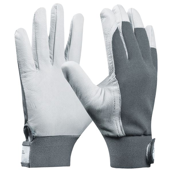 Radne rukavice UNI FIT COMFORT kozja koža, sive, EN388, vel. 8, 12pari/pak 120pak/karton, Z703431