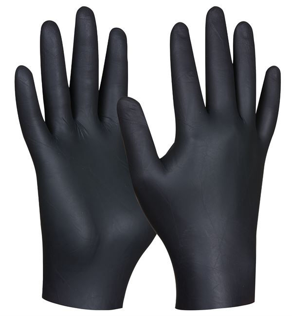 Rukavice jednokratne BLACK NITRIL ULTRA STRONG, bez pudera, vel. XL, 80kom/pak, 10pak/kart, Z709632