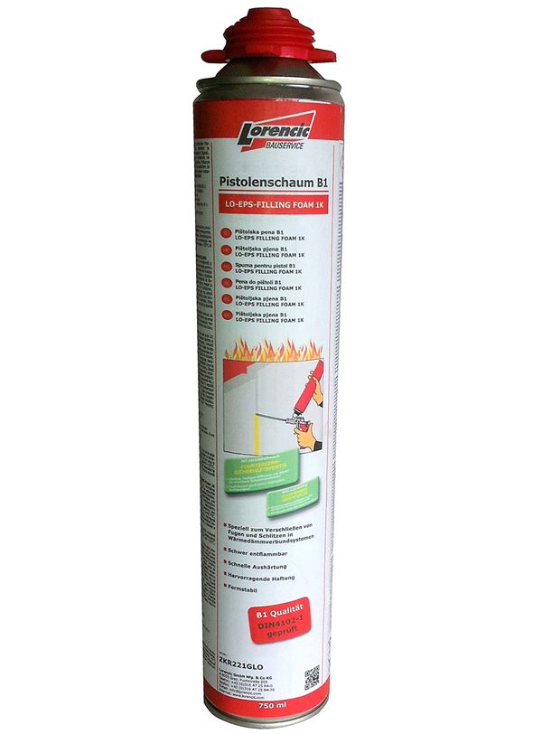 =§= Pištoljska pjena B1 LO-EPS-FILLING-FOAM 1K 750ml 12kom/kart 64kart/pal, ZKR2211GLO