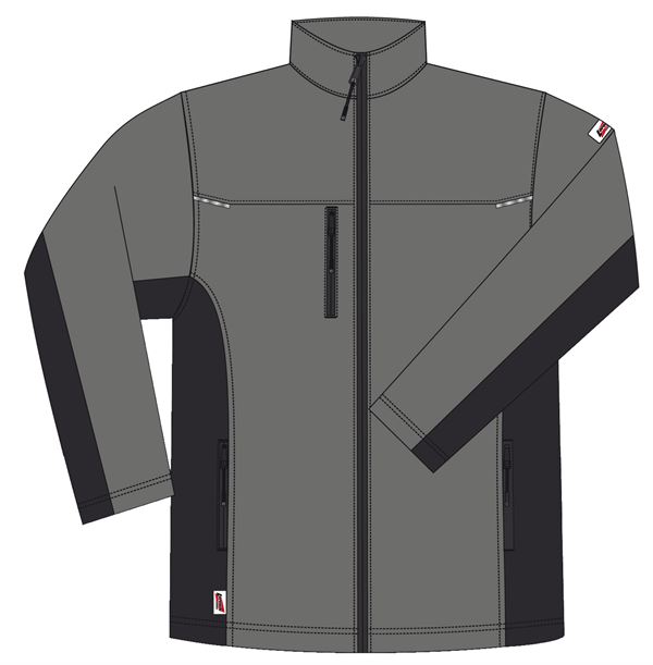 Softshell jakna LO-ACTIVE antracit/crna 300 g/m² vel. 58 5kom/pak, ZLO-ACTAS-SJ58