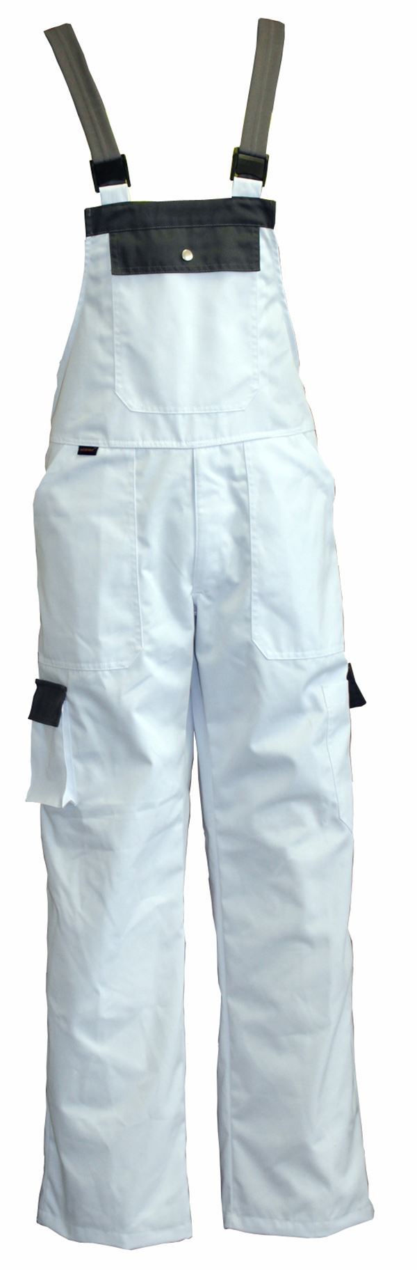 Hlače s naramenicama LO-PROTEC bijelo/sive 245g /m² vel. 58, ZLO-PROTEC-LH58