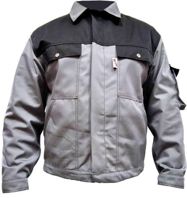 Radna jakna LO-PROTEC sivo/crna 245 g/m² vel. 54, ZLO-PROTGBBJ54